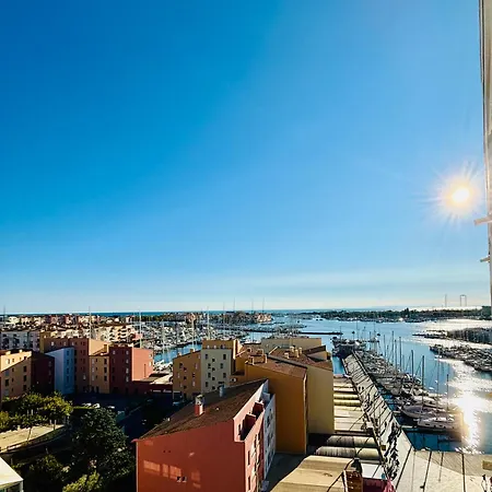 Appartement Centre Port,Vue Panoramique,Clim,Balcon,Wifi à Agde Extérieur photo